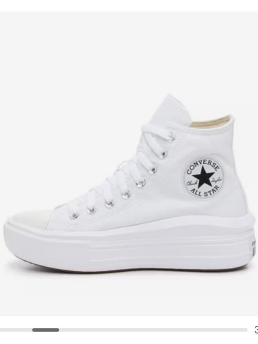 Converse High-Top Sneakers in Off-White/Cream